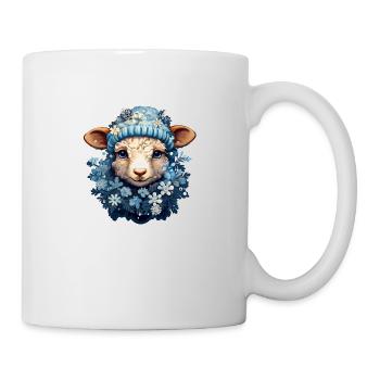 Moutons d’hiver - Mug blanc - blanc - Droite