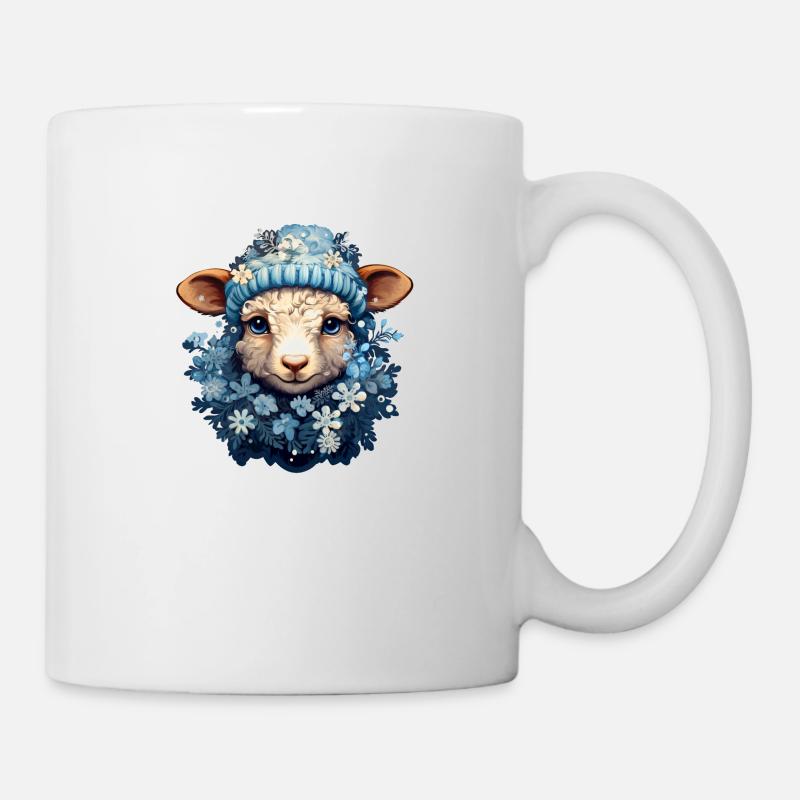 Winter Schaf - Tasse - Weiß