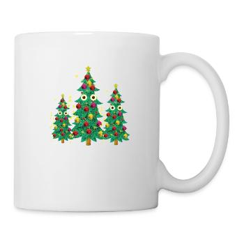 christmas tree, christmas tree, christmas, family, - Mug - white - Right