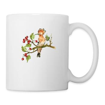Oiseau coloré - Mug blanc - blanc - Droite