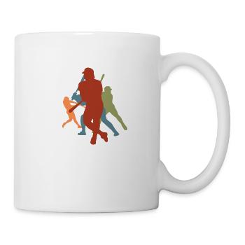 joueurs de baseball rétro vintage - Mug blanc - blanc - Droite
