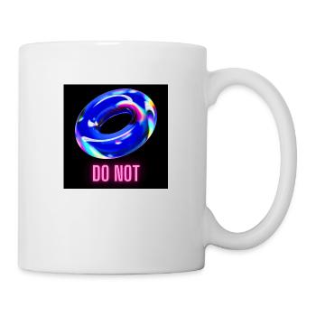 Do Not - leckerer blauer Donut - Tasse - Weiß - Rechts