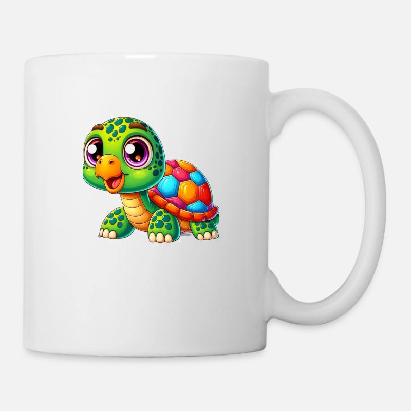 Tortue Enfant - Mug blanc - blanc
