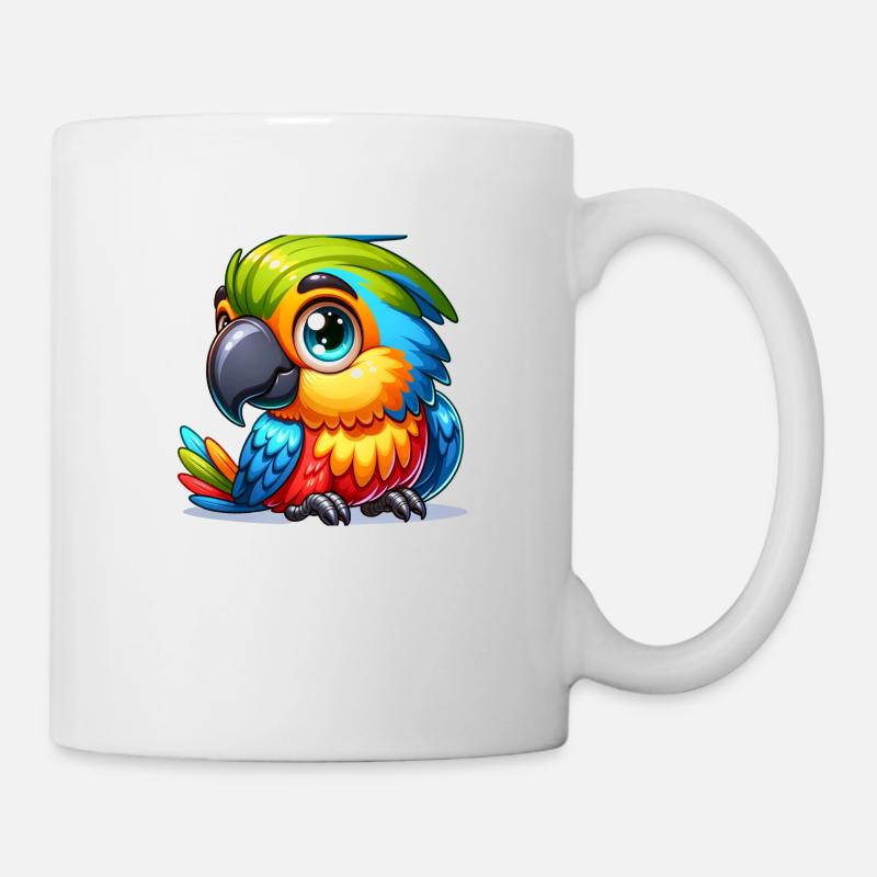 Fantasy Papagei - Tasse - Weiß