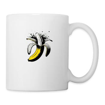 Eating banana is healthy - Mug - white - Right