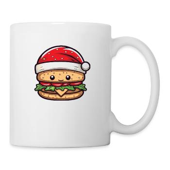 Burger Noël Bande Dessinée - Mug blanc - blanc - Droite