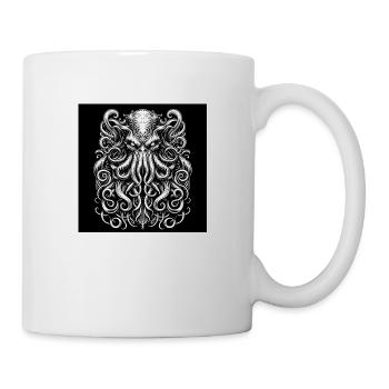 Cthulhu Tattoo Style Lovecraft - Mug - white - Right