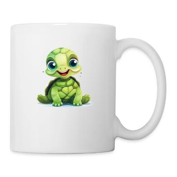 Cute baby turtle - Mug - white - Right