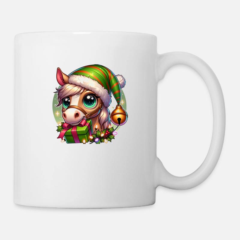 Kobold-Pferd - Tasse - Weiß