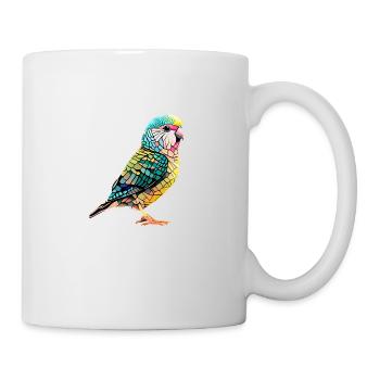 Perruche Oiseau Calopsitte Propriétaire d’oiseau - Mug blanc - blanc - Droite
