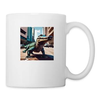 Crocodile on the streets of Miami Part. 2 - Tasse - Weiß - Rechts