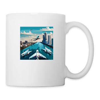 Airplane Encounter in Miami (Miami Collection) - Tasse - Weiß - Rechts