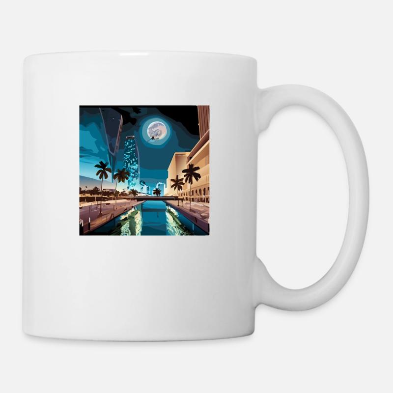 GTA 6 Moonlight in Miami (Miami Collection) - Tasse - Weiß