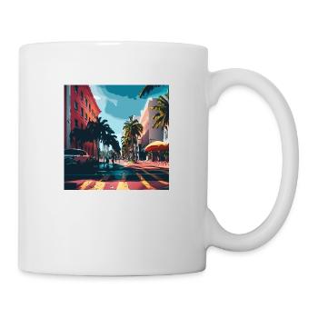 Colorfull Streets in Miami (Miami Collection) - Mug - white - Right