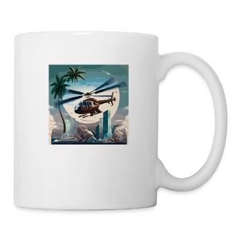 Helicopter operation in Miami (Miami Collection) - Mug - white - Right