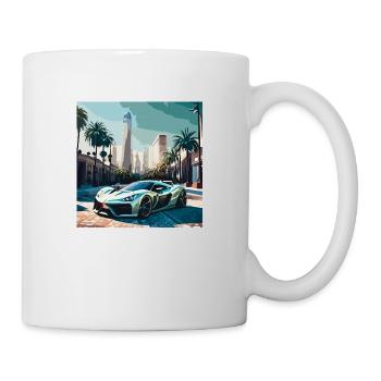 Race car in Miami (Miami Collection) - Tasse - Weiß - Rechts
