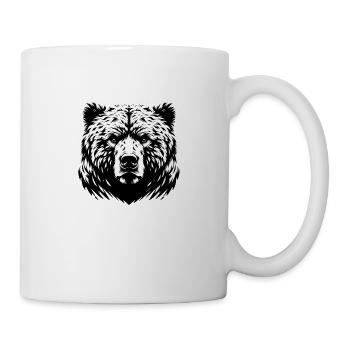 Mächtiger Bär | Powerful bear - Tasse - Weiß - Rechts