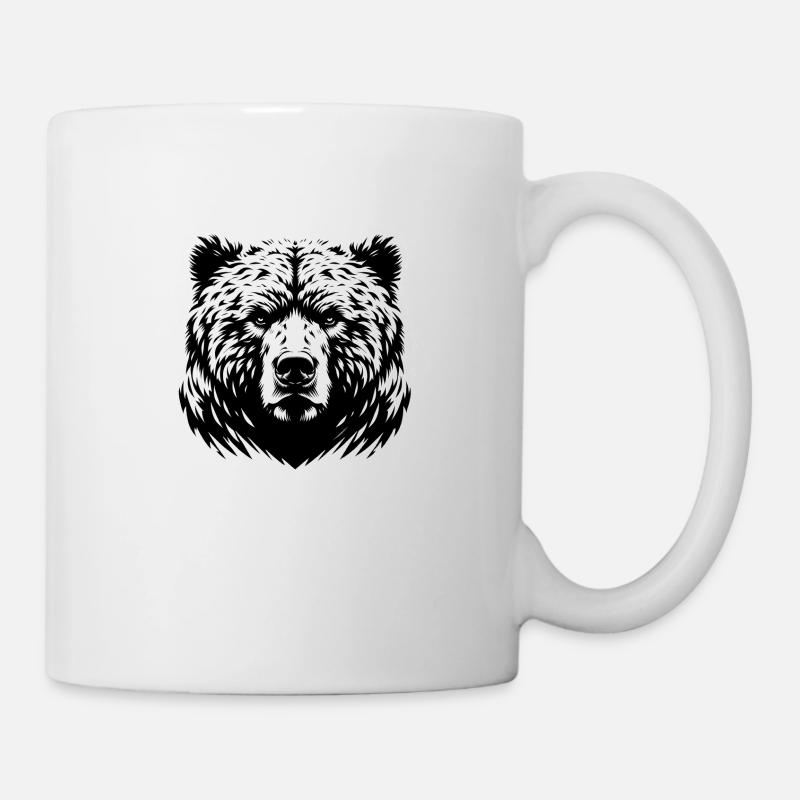 Mächtiger Bär | Powerful bear - Tasse - Weiß