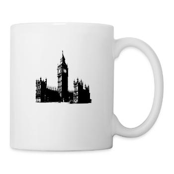 Big Ben et les Chambres du Parlement à Londres - Mug blanc - blanc - Droite