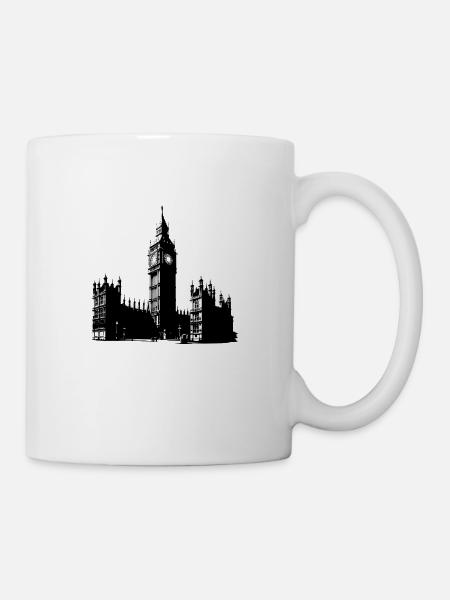 Big Ben and the Houses of Parliament in London - Tasse - Weiß