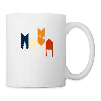 Vintage Retro Christmas - Weihnachtsgeschenkidee - Tasse - Weiß - Rechts