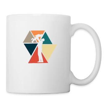 Vintage Retro Papa - Papa Geschenkidee - Tasse - Weiß - Rechts