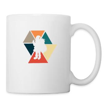 Vintage Retro Weihnachtsmann - Weihnachtsmann Geschenkidee - Tasse - Weiß - Rechts