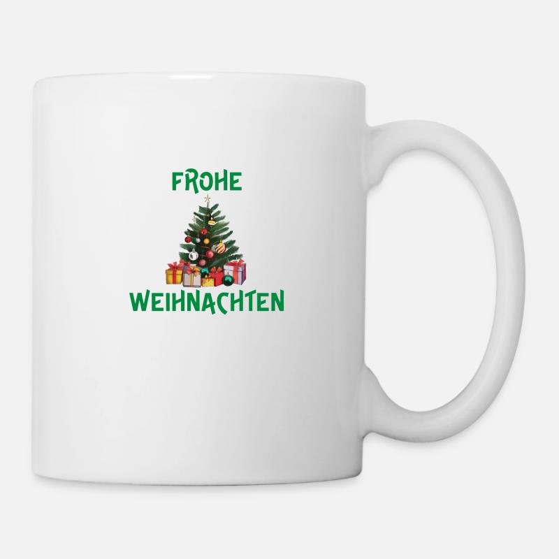 Frohe Weihnachten - Tasse - Weiß