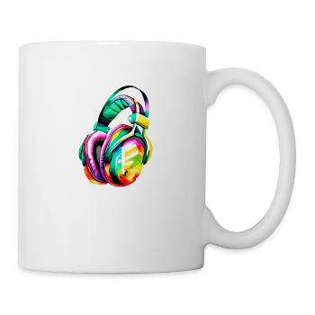 Kopfhörer Gesang Musiker Gamer Sänger Musik hören - Tasse - Weiß - Rechts