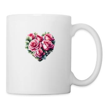 Valentine's Day Love Engagement Wedding Mother's Day - Mug - white - Right