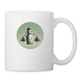 Schneemann - Tasse - Weiß - Rechts