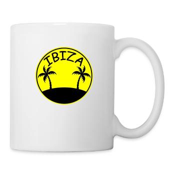 Palmiers de l’île Ibiza - Mug blanc - blanc - Droite