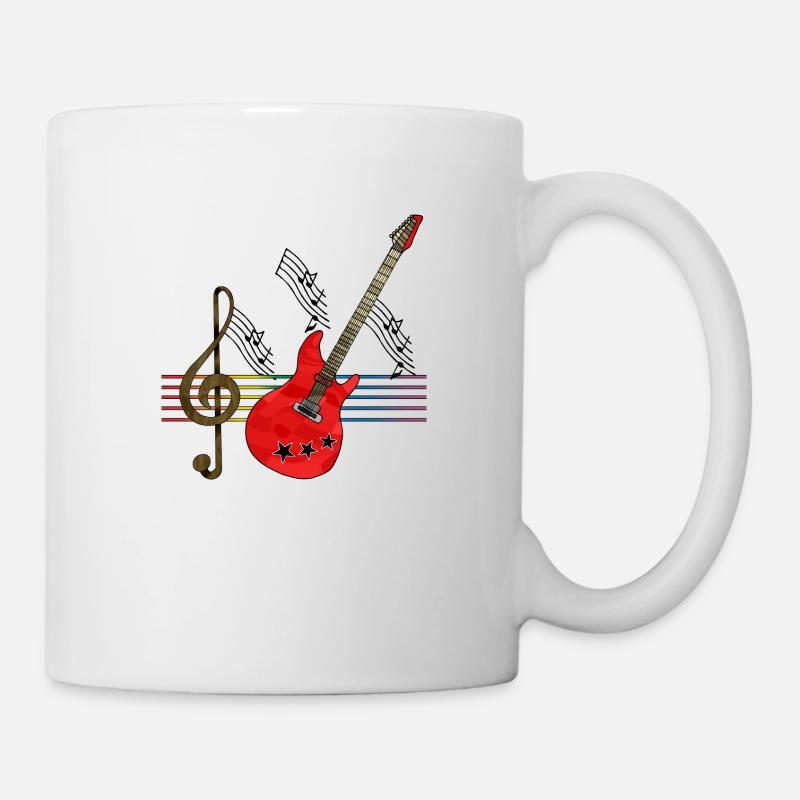Guitare - Mug blanc - blanc