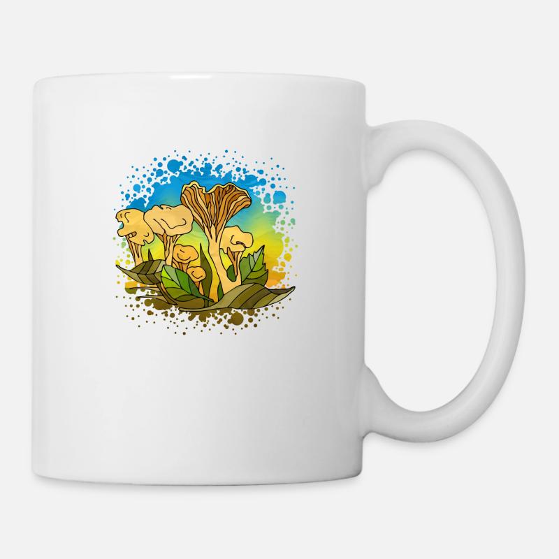 Pilze - Tasse - Weiß