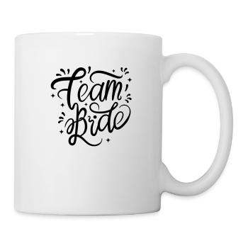 Team Bride en noir pour votre enterrement de vie de garçon - Mug blanc - blanc - Droite