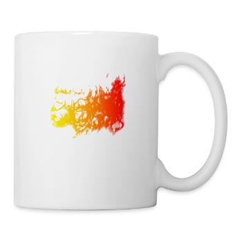 Feuer - Tasse - Weiß - Rechts