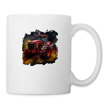 Traktor Design Bauern & Landwirt Geschenk - Tasse - Weiß - Rechts