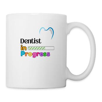 Dentist in progress Bester Zahnarzt der Welt - Tasse - Weiß - Rechts