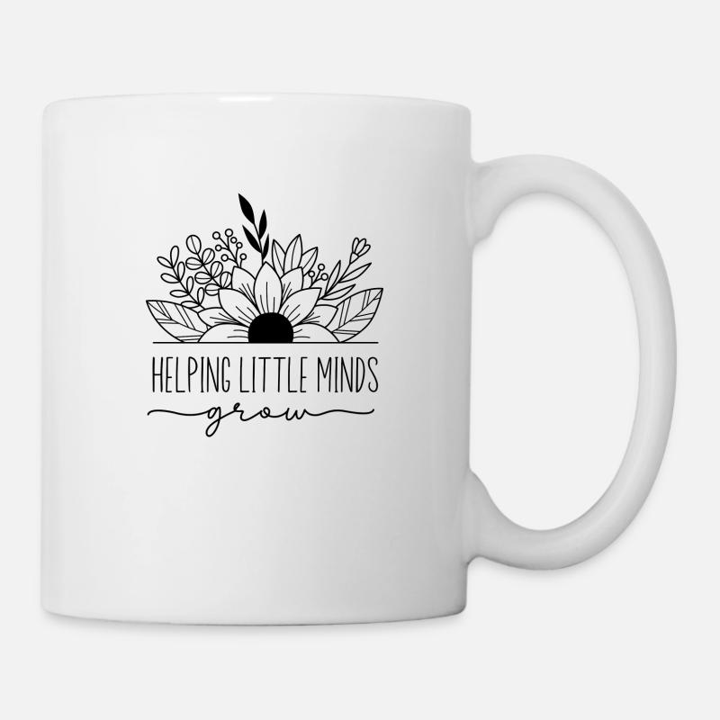 Helping little Minds Grow - Tasse - Weiß