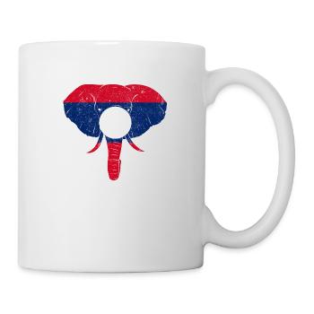 Laos Lao Drapeau Laotien éléphant Lao I cadeau - Mug blanc - blanc - Droite