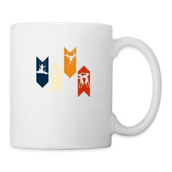 Vintage retro trapeze - trapeze gift idea - Mug - white - Right