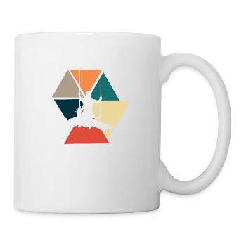 Vintage retro trapeze - trapeze gift idea - Mug - white - Right