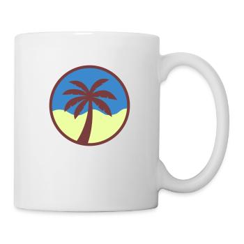 palme - Tasse - Weiß - Rechts