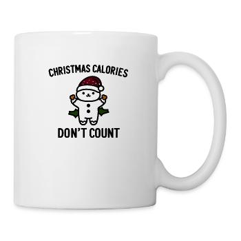 Les calories de Noël ne comptent pas - Mug blanc - blanc - Droite