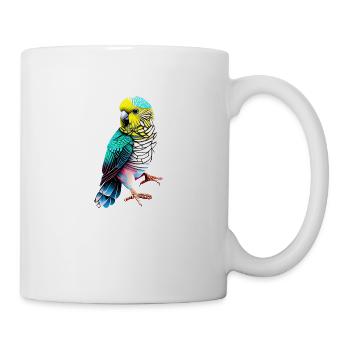 Perruche Oiseau Calopsitte Propriétaire d’oiseau - Mug blanc - blanc - Droite