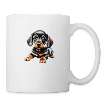 Dachshund Hund Hundehalter Dackelwelpe Hunde - Tasse - Weiß - Rechts