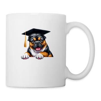 Bachelor Bulldog School Études de fin d’études Chiens - Mug blanc - blanc - Droite