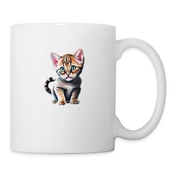 Cat, Cat Owner, Kitten, Pet, Domestic Cat - Mug - white - Right