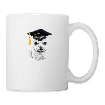 Bachelor Absolvent Schulabschluss Alpaka Studium - Tasse - Weiß - Rechts