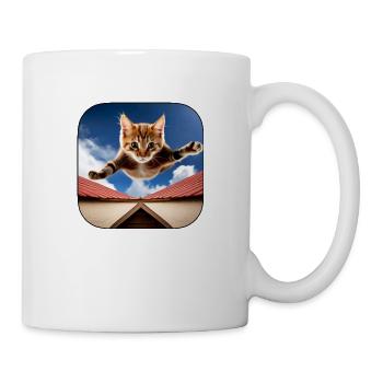 Banzai chat 1 - Mug blanc - blanc - Droite